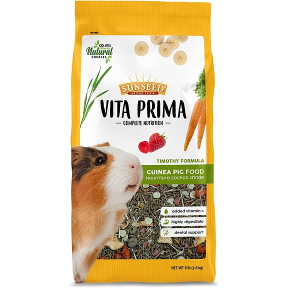 Sunseed 59769 Vita Prima Complete Nutrition 8 lbs. Bag Pelleted Guinea Pig Food