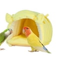 thumbnail image 6 of Stgfyxgs Bird Cage Nest Birds Hut Hideaway Cage Accessories Tent Bed Soft Bird House Parrot Hanging Nest for Parakeets Macaw Cockatoos Yellow, 6 of 9
