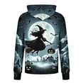 thumbnail image 3 of UQJfacai Mens Halloween Hooded Sweatshirt with Mask Ice Silk Long Sleeve Rash Guard Fishing Hiking Shirt Festival Party Pullover Hoodies, 3 of 3