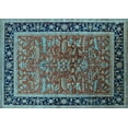 thumbnail image 1 of Ahgly Company Indoor Rectangle Oriental Light Blue Traditional Area Rugs, 7' x 9', 1 of 4
