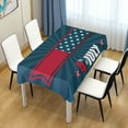 thumbnail image 7 of Coolnut Independence Day Rectangle Tablecloth Spill-Proof Polyester Table Cloth Table Cover for Kitchen Dining Picnic Holiday Party Decoration,60"x90", 7 of 7