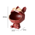 thumbnail image 3 of Decoración De Almacenamiento Figuritas de arte Bulldog, caja de almacenamiento de resina elegante y creativa, decoración para el hogar (rojo) Ehuebsd Libre de BPA, 3 of 8