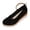 Black, variant on Rokment Women's Platform Wedge Dress Shoes Beach Vacation Stylish Casual Suede Ankle Strap Espadrilles Chunky Heeled Closed Toe Dressy Sandals Black Size 6.5
