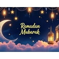 thumbnail image 4 of Ramadan Mubarak Celebration Lantern Lights Backdrop Banner Islamic Decorations Festive Background Eid Mubarak Party Supplies Photography Props, 4 of 8