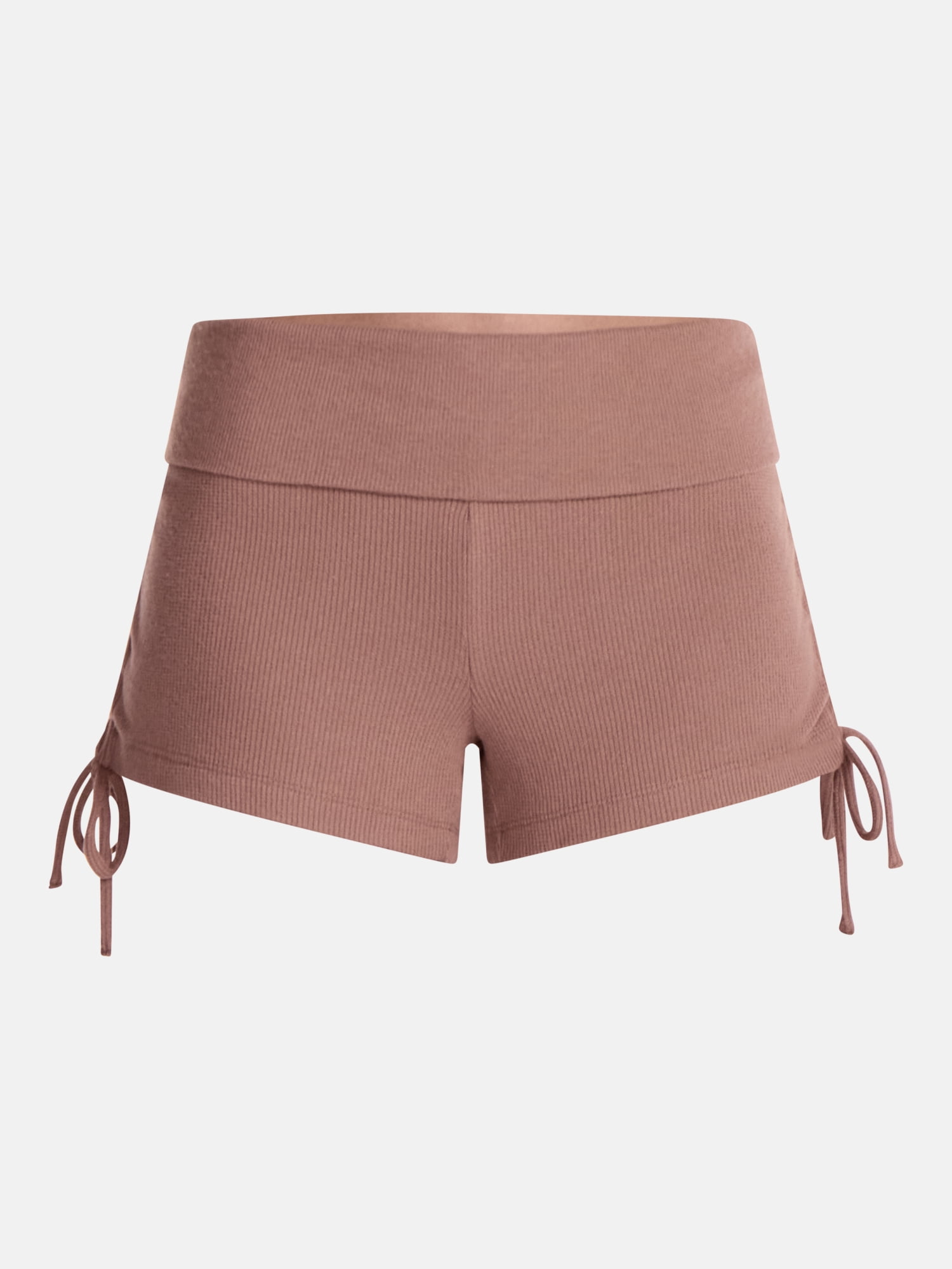No Boundaries Waffle Knit Sleep Shorts, 2.5'' Inseam, Women’s and Women's Plus XS-2X