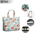 thumbnail image 3 of Flower Women's Large Weekend Travel Bag Moving Canvas Handbag Thick Double Layer Beach Weekend Travel Unisex Hospital Maternity Delivery with Toiletry Waterproof, 3 of 5