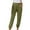 Green, variant on LLYwey Cargo Pants Women Plus Size Fashion Women Plus Size Drawstring Casual Solid Elastic Waist Pocket Loose Pants Wide Leg Pants Female Long Pant Style H3006 Khaki 3XL