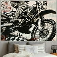 thumbnail image 2 of Autua Dirt Bike Tapestry Wall Hanging Unique Style Graphic Tapestries Home Wall Decor Art for Living Room Bedroom Farmhouse Dorm 60x50inch, 2 of 6