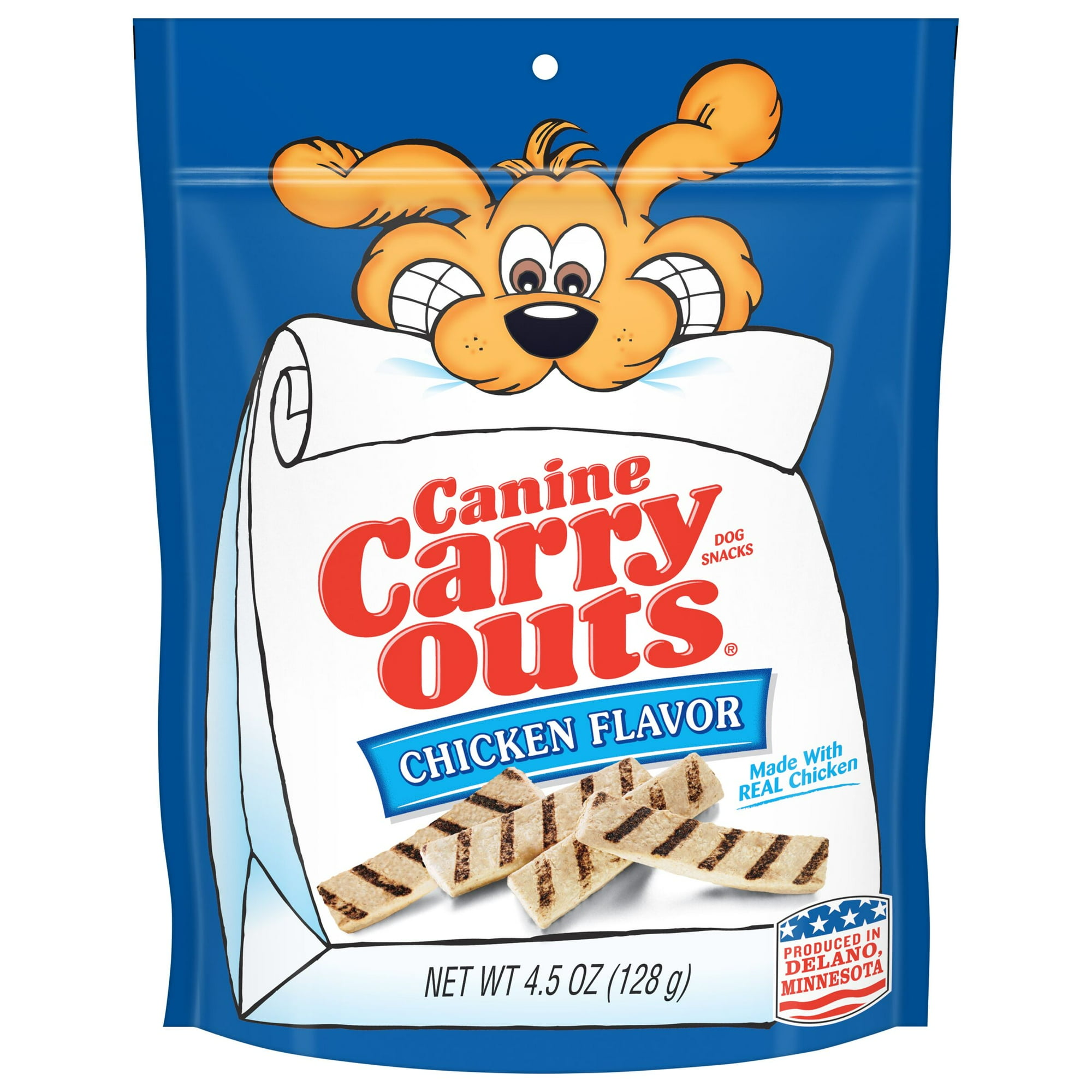 Canine Carry Outs Chicken Flavor Dog Treats, 4.5oz Bag