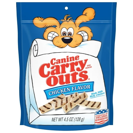 Canine Carry Outs Chicken Flavor Dog Treats, 4.5oz Bag