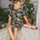 thumbnail image 4 of Balery White Retro Off-Road Vehicle Conjunto de Pijama Infantil de Manga Corta con Estampado – Ropa de Dormir de Algodón Suave-XX-Large, 4 of 6