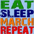 thumbnail image 3 of CafePress - Eat Sleep March Repeat T Shirt - Men's Classic Graphic T-Shirt, 3 of 4
