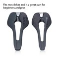 thumbnail image 3 of Selle de Vélo RACEWORK PU Extérieur Creuse Respirante Cyclisme Conduite Course Respirante Vélo de Montagne Siège Cyclisme Réparation de Vélo Coussin de Remplacement Pièce de Rechange Noir, 3 of 9