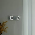 thumbnail image 3 of Smart 3d Digital Alarm Clock Wall Clocks Home Decor Digital Desk Clock With Temperature Date Time Nordic Large Table Clock, 3 of 4