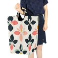 thumbnail image 4 of Yayeee Freestanding Laundry Hamper with Handle Collapsible Large Storage Basket for Clothes, Black Retro Flower, 4 of 7