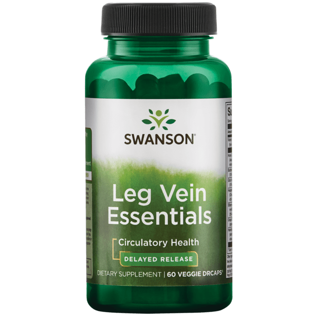 Swanson Leg Vein Essentials - Delayed Release 60 Veggie DrCapsules