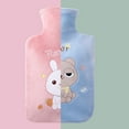thumbnail image 3 of Floleo Hot Water Bottle With Cover Hot/Cold Water Bag For Period Cramps Neck Shoulder Back Pain Relief Water Bag Pouch For Adults Kids, 3 of 6