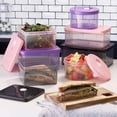 thumbnail image 2 of Casa Origin Microwavable Food Containers with Lid, 2 Pieces - Square (Mint), 2 of 8