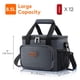thumbnail image 4 of Bolsa de almuerzo Lifewit, grande, aislante, gris oscuro, 8,5 L, 4 of 7