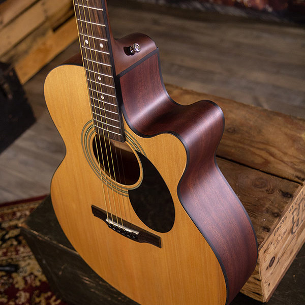 Jasmine S34C NEX Orchestra-Style Cutaway Acoustic Guitar - Natural w/ Gig Bag