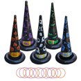 thumbnail image 3 of Juegos Halloween Sombrero Bruja Inflable Juego Lanzamiento Anillos para Adultos Familiares, 3 of 6