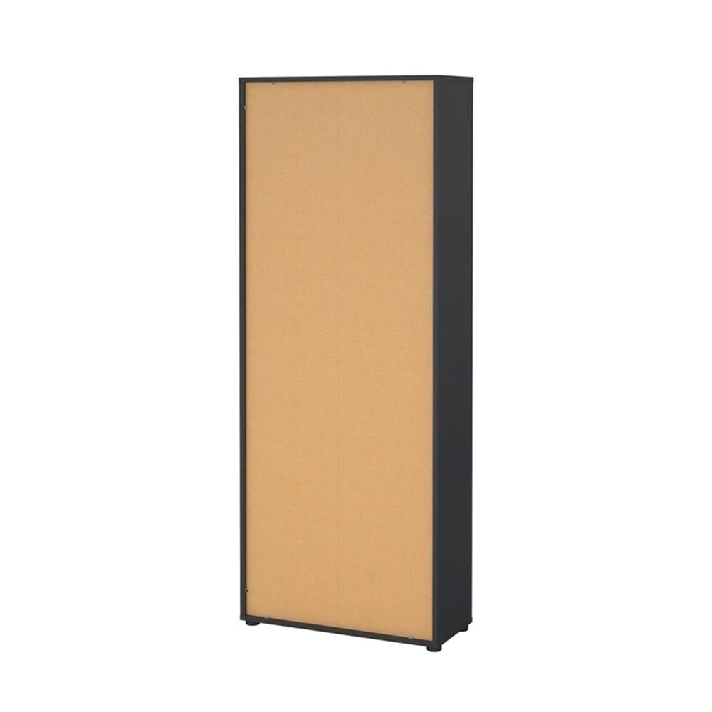 Tvilum Sign Adjustable 6 Shelf Bookcase, Open Storage Bookshelffor Adults, Matte Grey