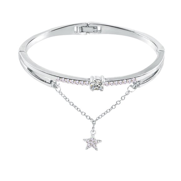 Jewelry Bracelets Fashion Star Pattern Synthetic Diamond Bangle Bracelet Accessories for Women