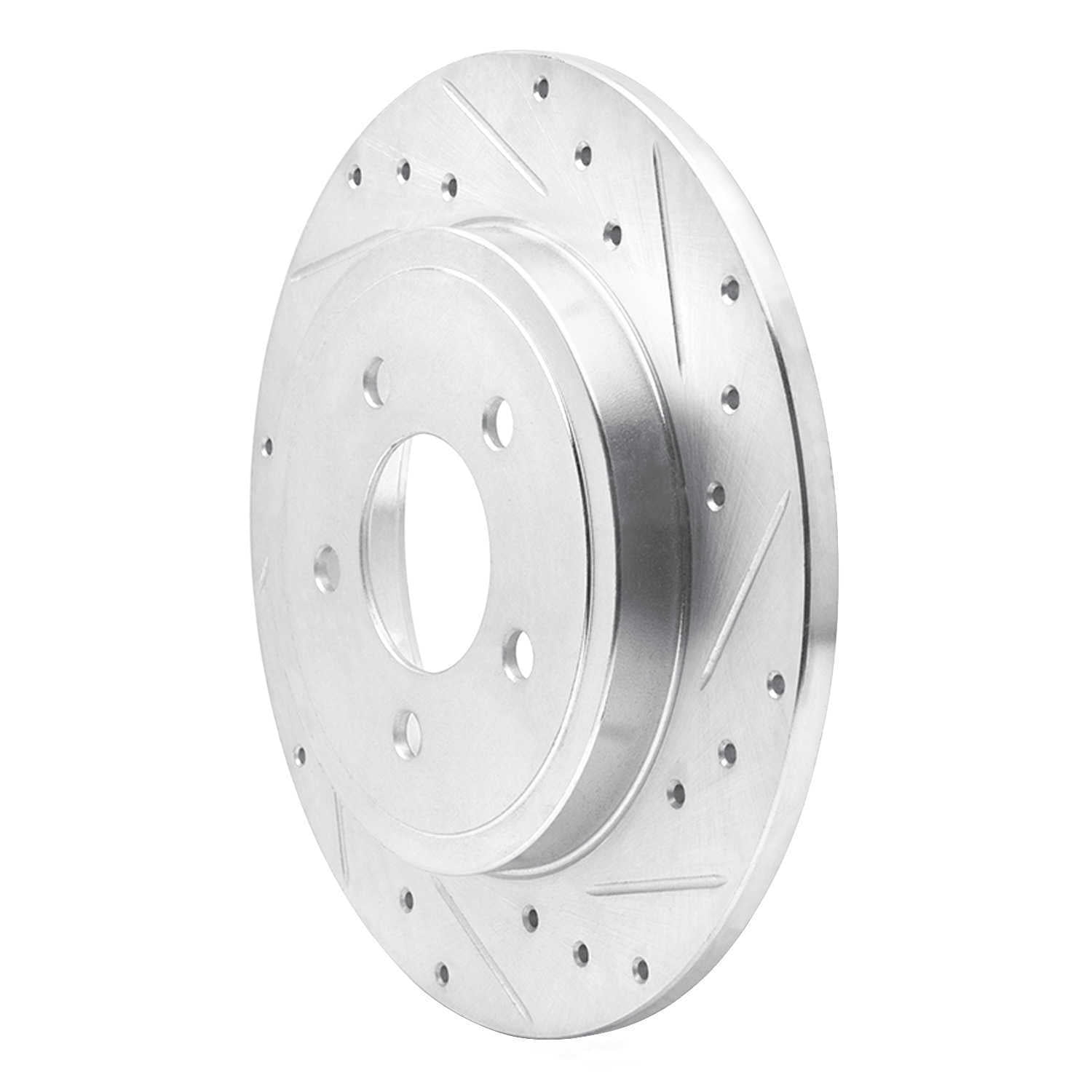 Dynamic Friction Company 631-54194R DFC Brake Rotor - Drilled And Slotted - Silver