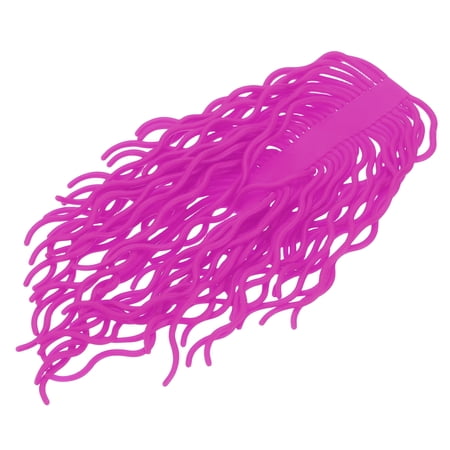 Uxcell Squirmy Worm Fly Leg Squirmy Fly Tying Materials Silicone Flies Soft Lure Ultra Stretchy Fishing Worm Body 60Pcs & Purple -For(Saltwater/Freshwater/Trout Floating Assortment)