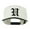 Natural Black, variant on Old English U Embroidered Flat Bill Cap - Navy OSFM