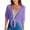 Purple, variant on Tqcoqu Womens Short Sleeve Shrug Sheer Mesh Bolero Tie Front Lightweight Cropped Cardigan,Black,Women's S-XXXL