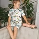 thumbnail image 4 of Balery happy new year Raccoon Conjunto de Pijama Infantil de Manga Corta con Estampado – Ropa de Dormir de Algodón Suave-Small, 4 of 6