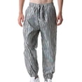 thumbnail image 2 of EGNMCR Pantalon Léger pour Homme, Pantalon Cargo Homme, Pantalon en Lin Homme Homme Mode Décontractée Imprimé à Lacets Élastique Réfléchissant Pantalon Hip-Hop Fluorescent Pantalon de Sport de Nuit Homme Pantalon, 2 of 9