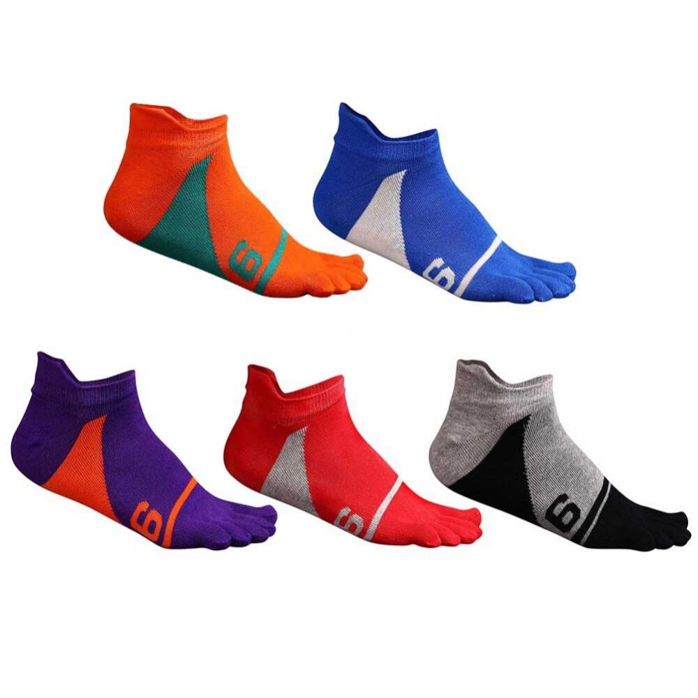 Clearance!!!5 Pairs of Men's Cotton Fivefinger Socks Sweatabsorbent