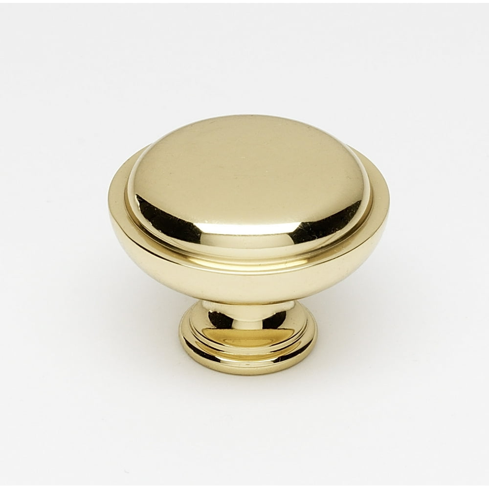 Alno A1146 Knobs 11/2" Mushroom Knob Brass