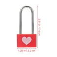 thumbnail image 2 of Shisuyan 2Pcs Small Security Lock Red Copper Padlock for Drawers Protection, 2 of 9