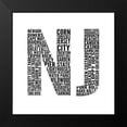 thumbnail image 2 of SD Graphics Studio 20x20 Black Modern Framed Museum Art Print Titled - NJ Type, 2 of 5