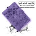 thumbnail image 3 of Allytech Case for Amazon Fire Max 11 Cover 13th Generation 2023 Released, Flower Cat Embossed Multi-Angle Viewing Stand Flip Folio Cards Slots Mangetic Closure Pencil Case - Purple, 3 of 7