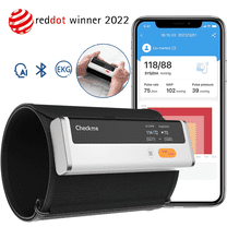 Checkme BP2: AI ECG Blood Pressure Monitor | EKG & BP in 1 | Red Dot Winner