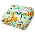 thumbnail image 2 of Giraffe Cartoon Cute Animal Blanket, Soft Blankets Flannel Bed Throw Cozy Lightweight Plush Gifts for Kids Boys Girls Women Sofa Couch Bedroom Living Rooms Warm All Season, Home Decor, 60"x50", 2 of 6