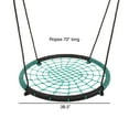 thumbnail image 2 of Hey! Play! Spider Web Tree Swing-Large 40-inch Diameter Hanging Tree Rope Saucer Seat, 2 of 6