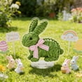 thumbnail image 5 of YOHAVEN Blue Hydrangea Easter Bunny Figurine With Bow, 20 Cm Artificial Floral Tabletop Decor, Spring Or Easter Centerpiece For Indoor Or Outdoor, Durable Lightweight Accent For Mantels And Shelves, 5 of 9