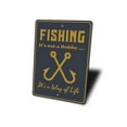 thumbnail image 4 of Fishing Hobby Novelty Sign, Metal Wall Decor - 10x14 inches, 4 of 4