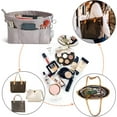 Vercord Premium Nylon Purse Organizer Tote Handbag Insert Organizers Bag in Bag Zipper 13