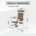 thumbnail image 2 of Mondawe 2-Piece Set Outdoor Rocking Chair，Heavy-Duty HDPE Wicker, 300lbs Capacity, 2 of 7