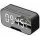 thumbnail image 1 of Radio reloj digital, Radio FM con altavoz de alto nivel Bluetooth, Doble alarma, Gran pantalla LED, Reproductor de música, Soporte Negro, 1 of 5