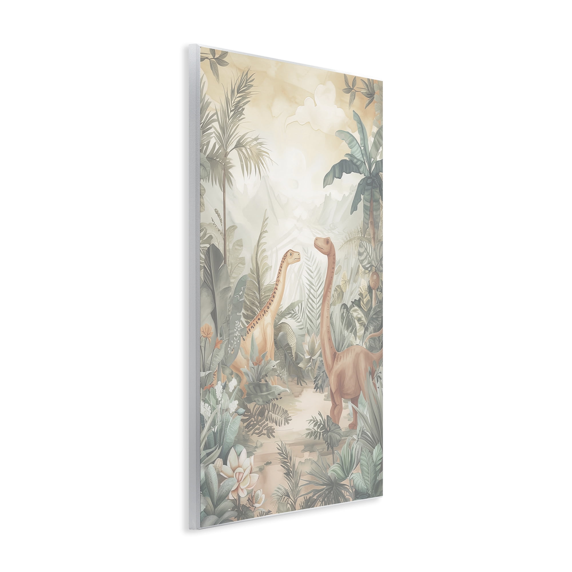 Stupell Industries Muted Dinosaurs in Jungle Wall Plaque Art, design by Ray Powers