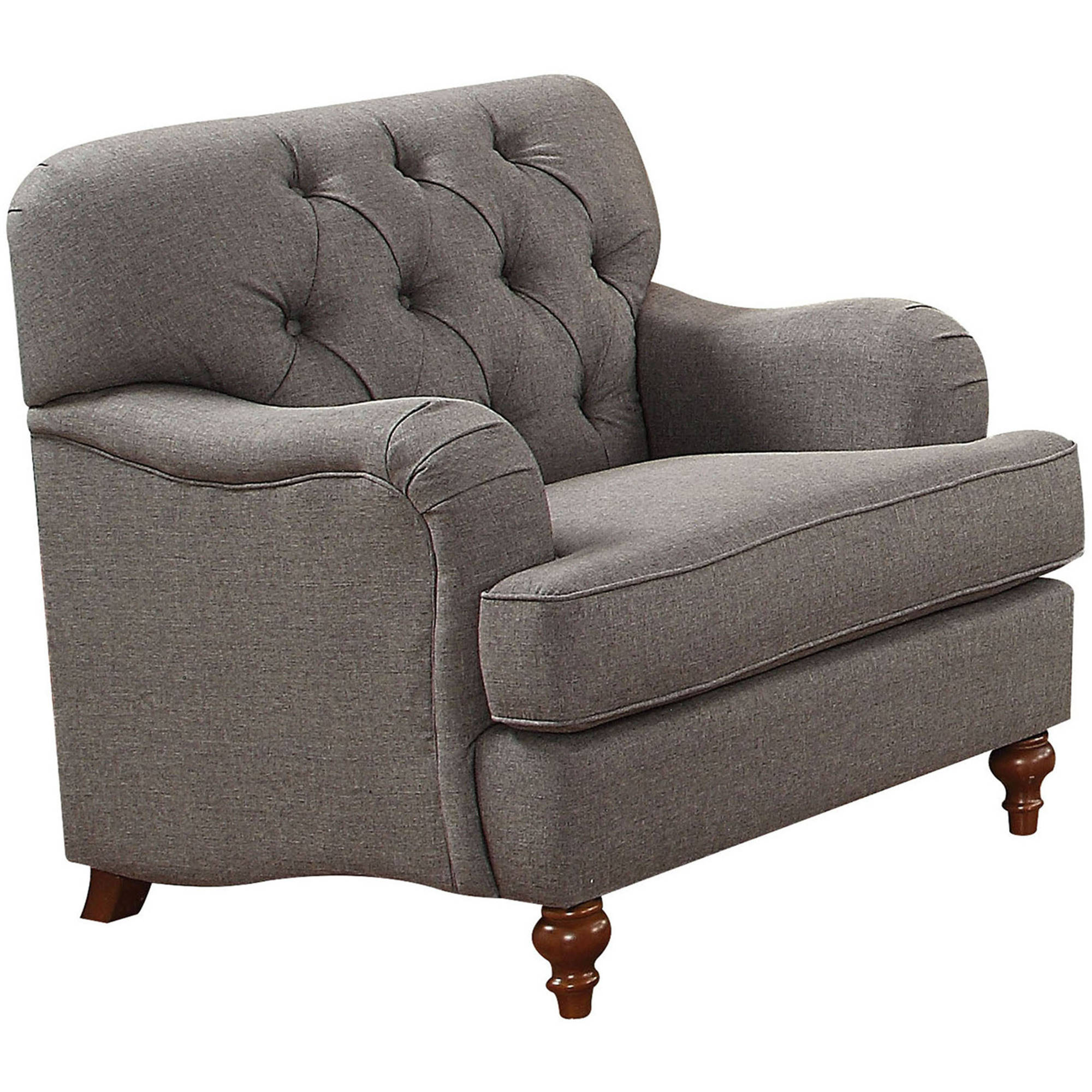 Accent Chair, Dark Gray Fabric