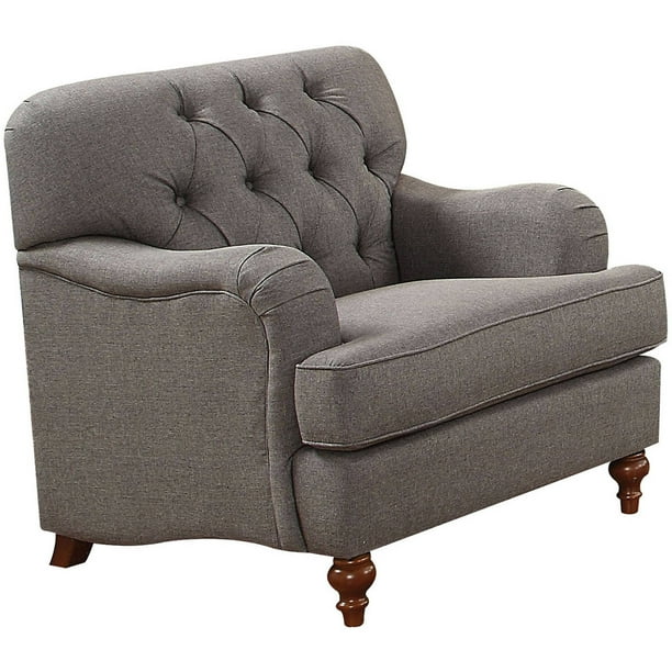 Accent Chair, Dark Gray Fabric