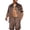 Brown, variant on Men Satin Silk Pajamas Set with Pockets Sleepwear Shorts Satin Summer Loungewear 2 Piece Button Down Set